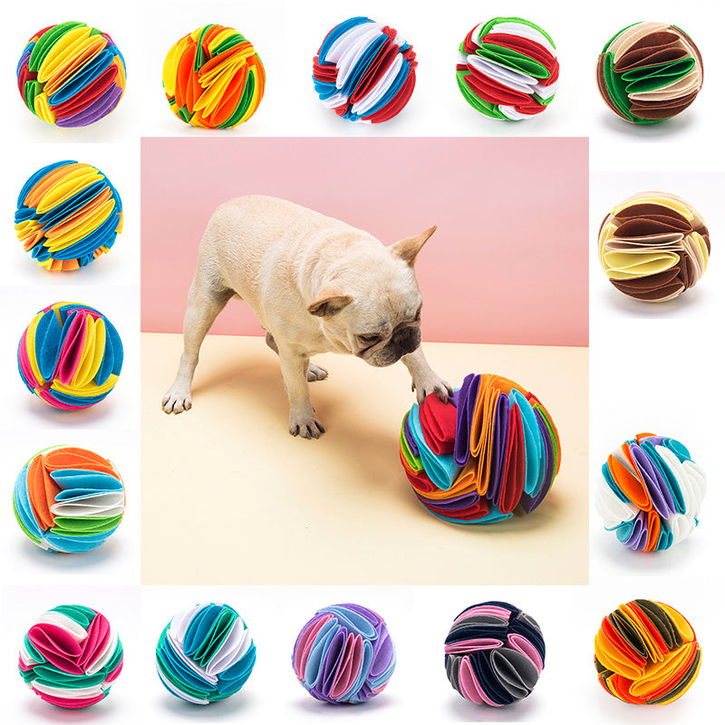 Foldable Dog Snuffle Ball Dog Training Toys Increase IQ Pet Cat