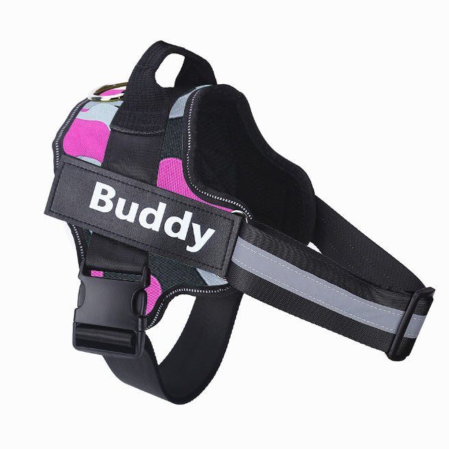No-Pull Reflective Dog Harness – Adjustable & Personalized