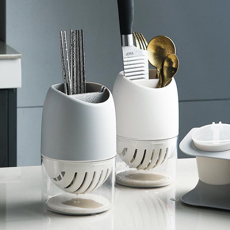 Nordic Self-draining Utensils Storage Rack