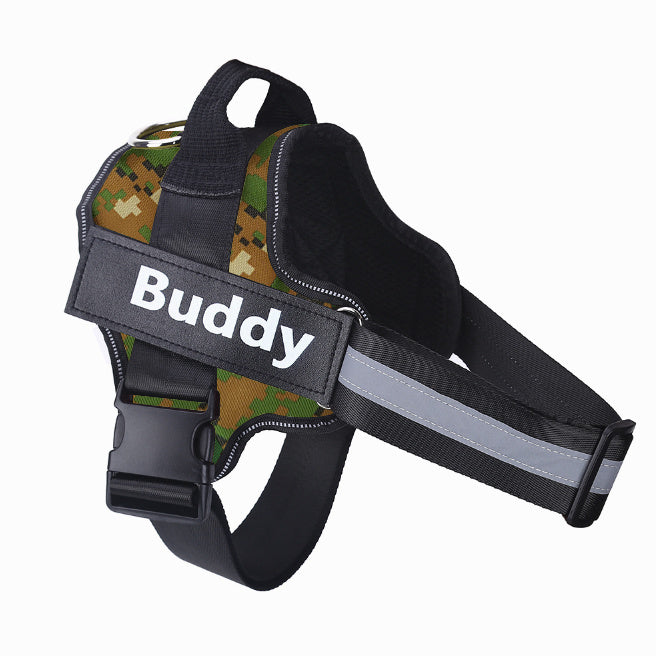 No-Pull Reflective Dog Harness – Adjustable & Personalized