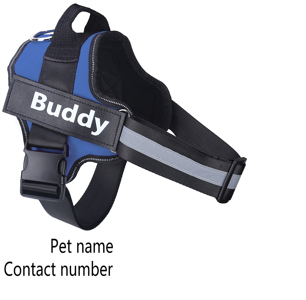 No-Pull Reflective Dog Harness – Adjustable & Personalized