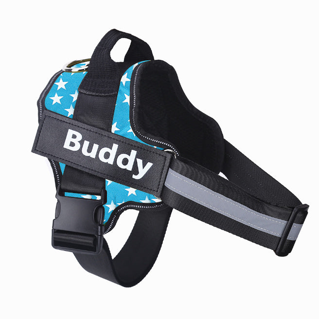No-Pull Reflective Dog Harness – Adjustable & Personalized