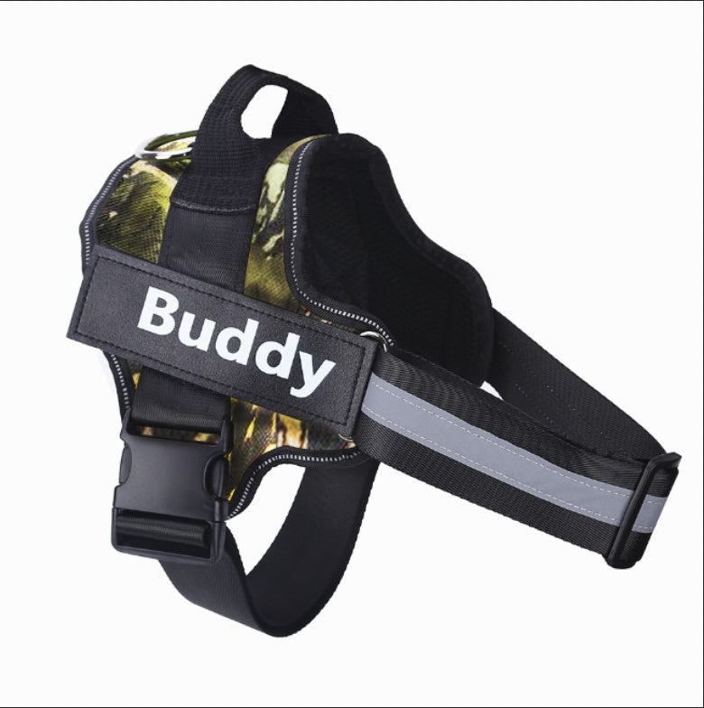 No-Pull Reflective Dog Harness – Adjustable & Personalized