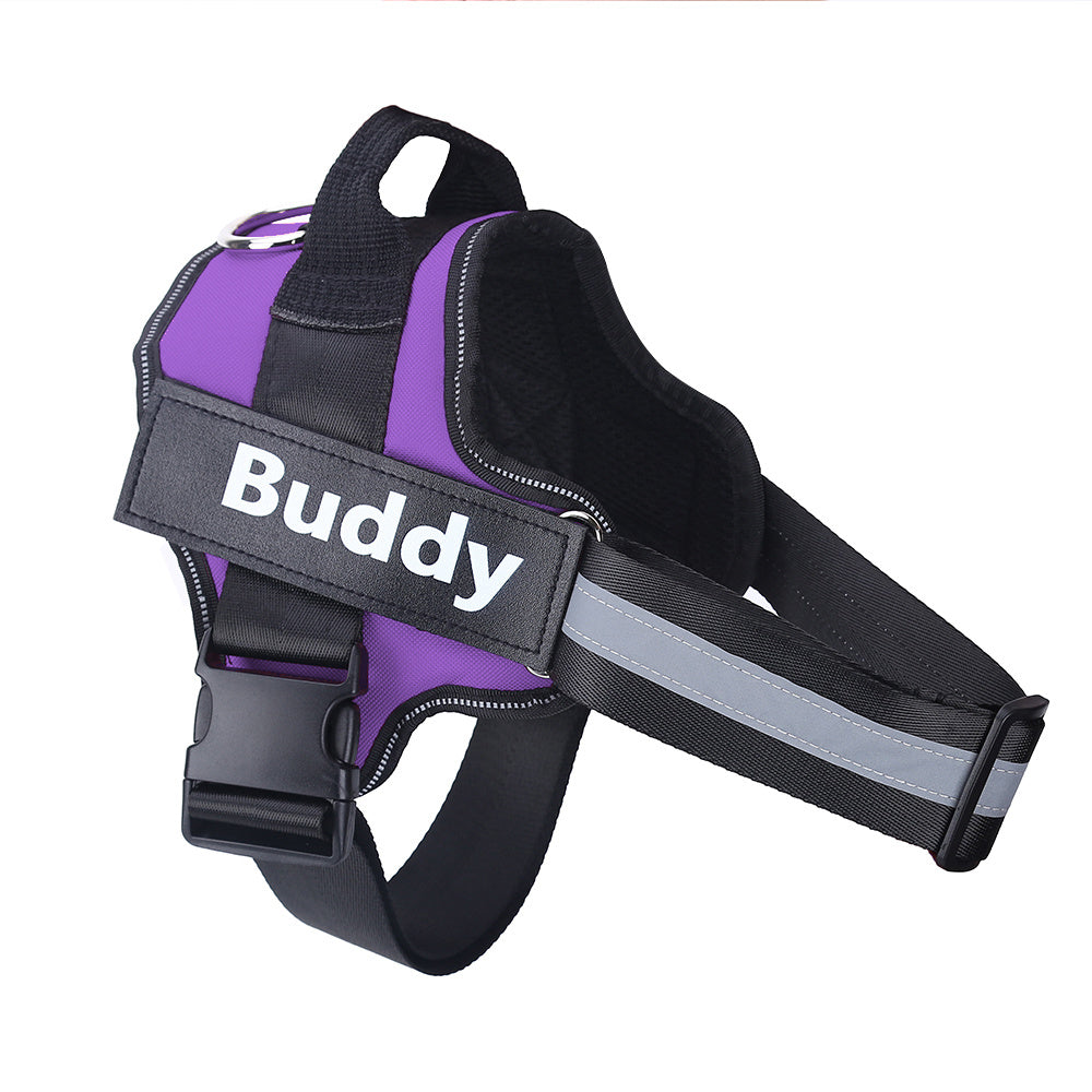 No-Pull Reflective Dog Harness – Adjustable & Personalized