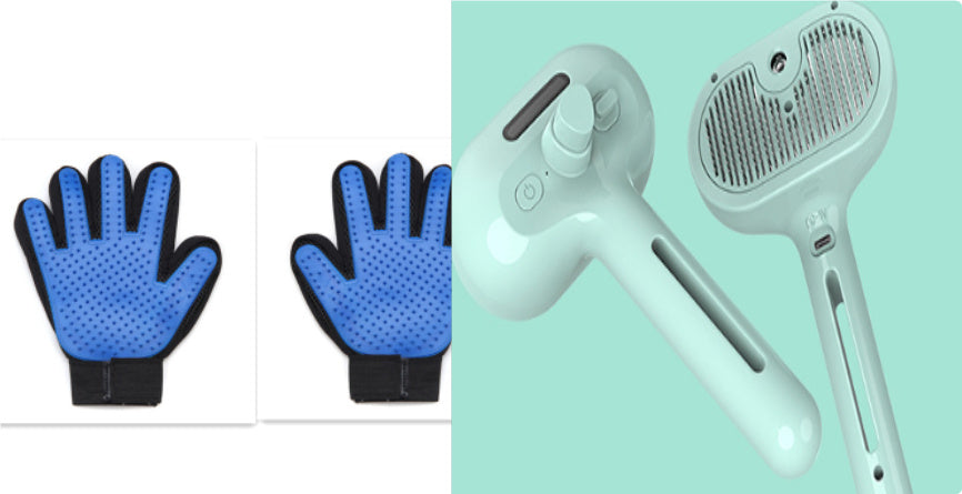 Self-Cleaning Pet Comb with Mist – Hair Remover & Grooming Brush