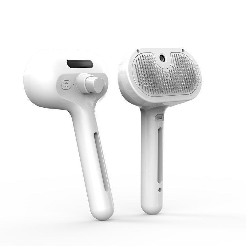 Self-Cleaning Pet Comb with Mist – Hair Remover & Grooming Brush